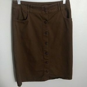 Kim Rogers women's brown skirt size 8